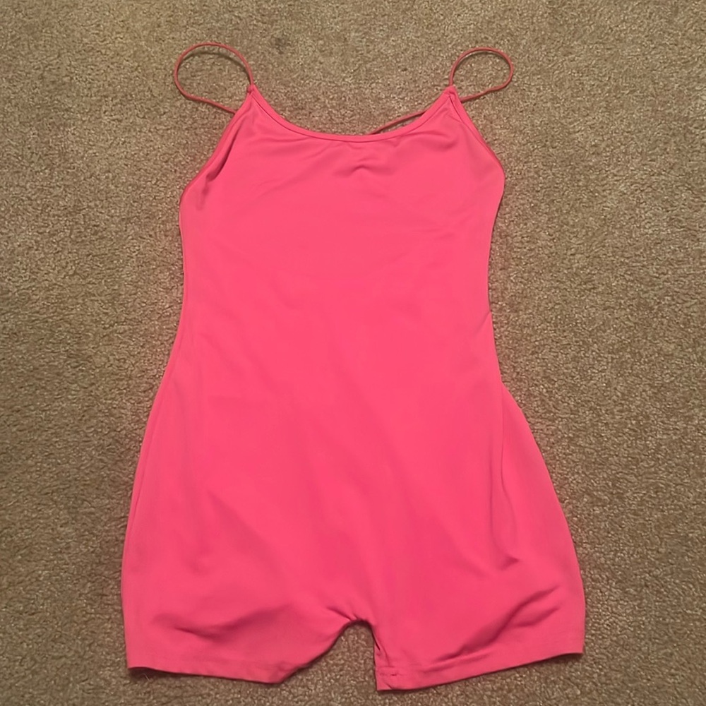 Pink Skin Tight Romper